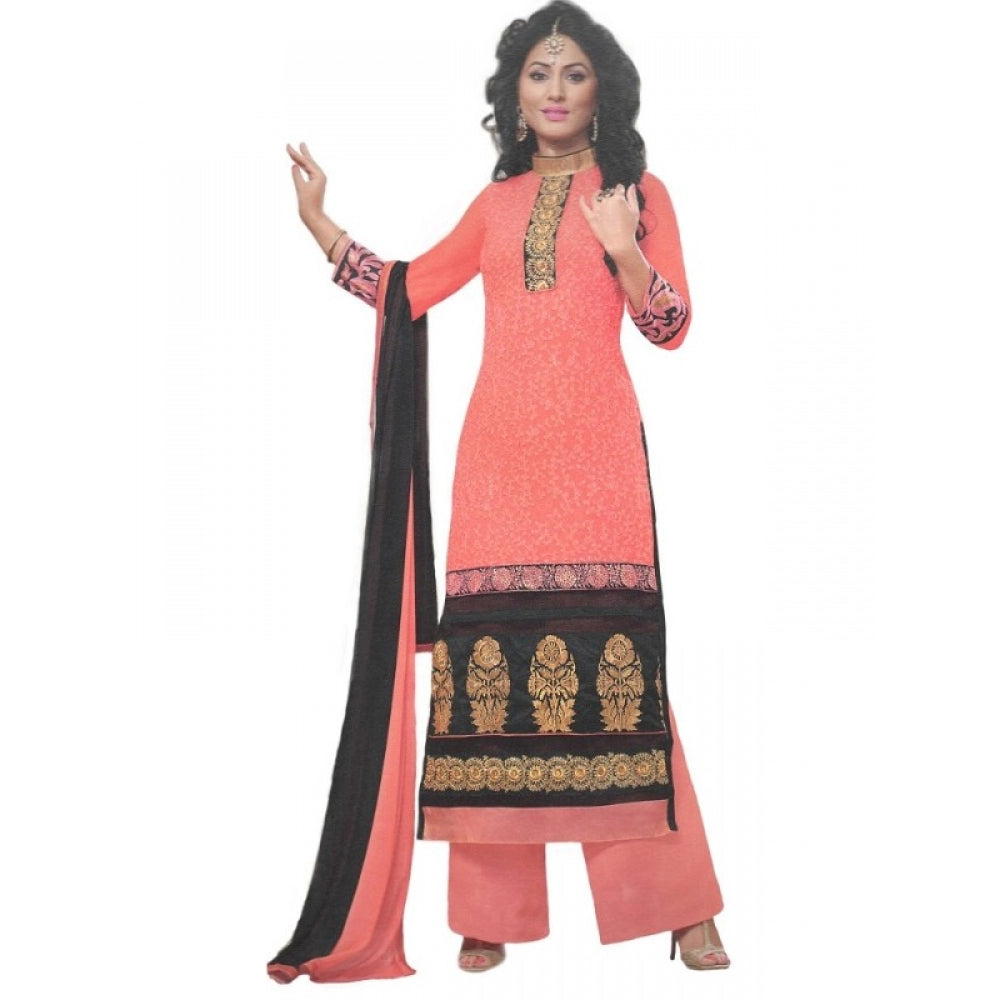 Cotton Regular Unstitched Salwar-Suit Material With Dupatta