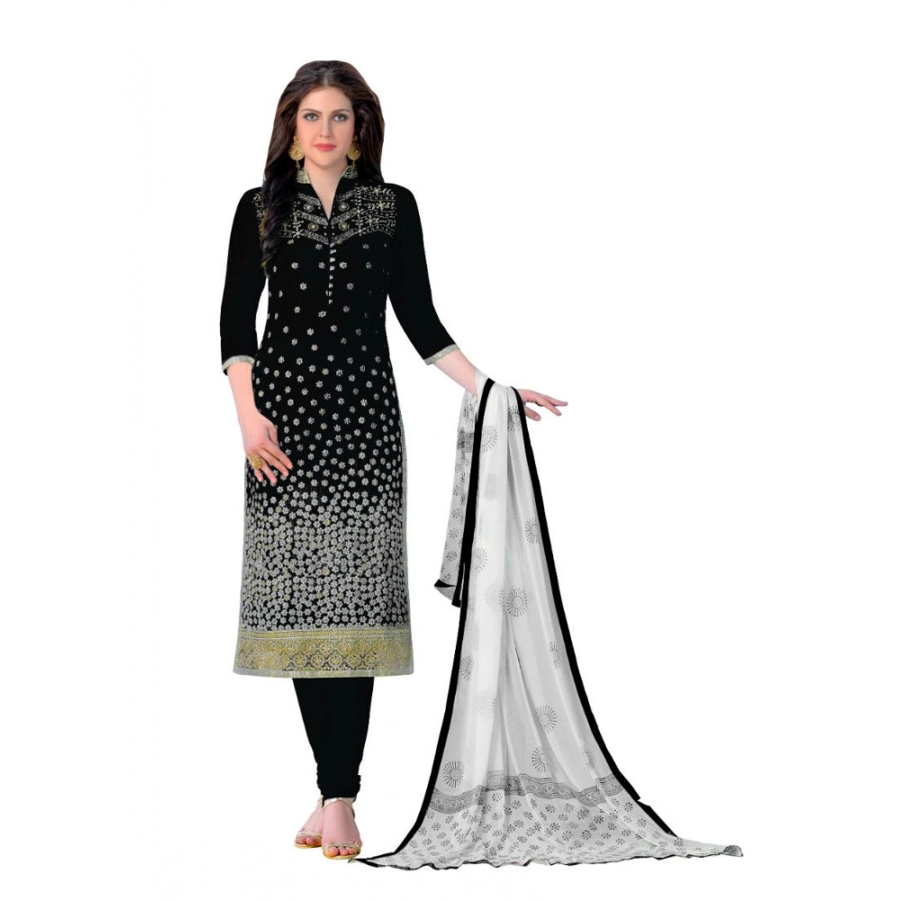 Cotton Unstitched Salwar-Suit Material With Dupatta