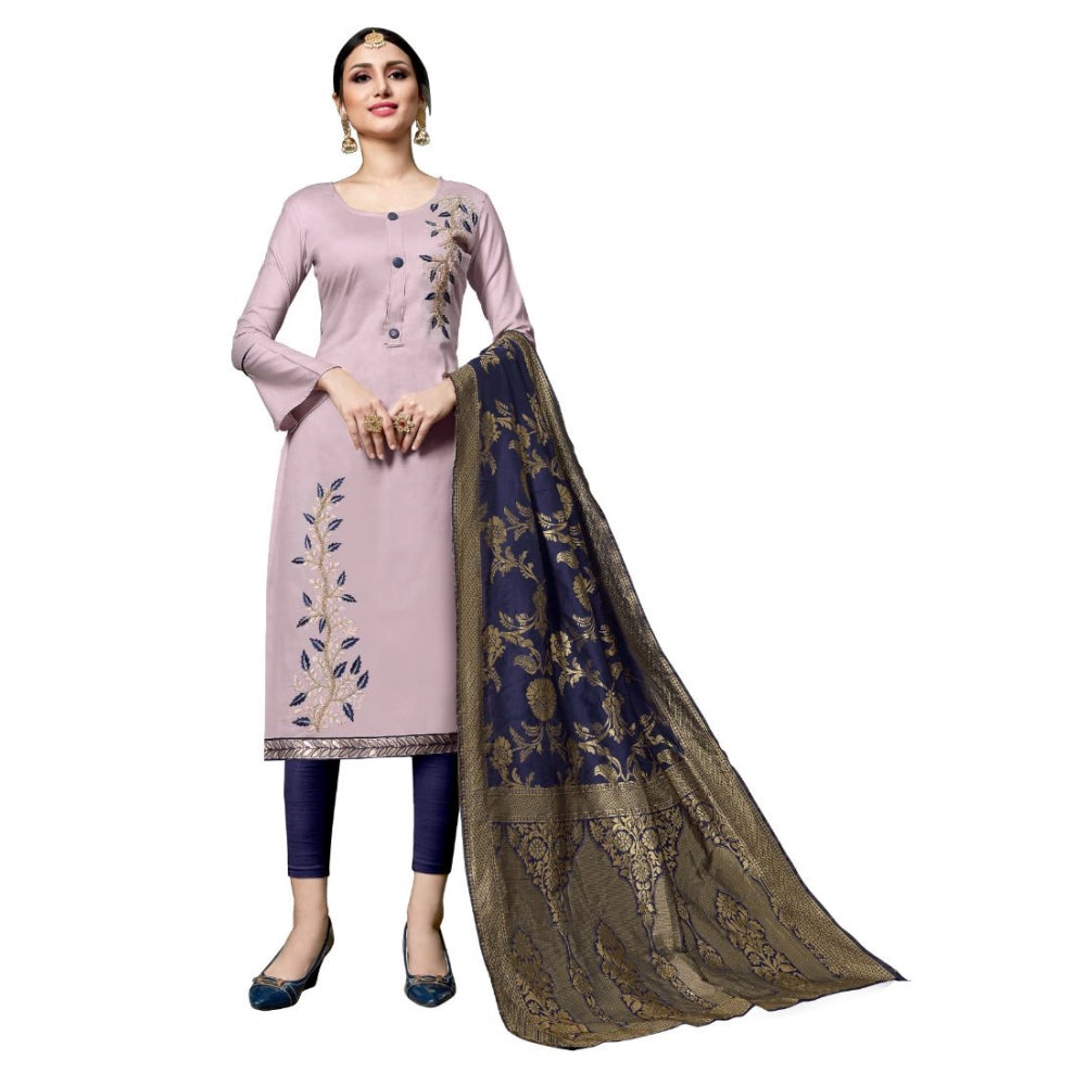 Cotton Unstitched Salwar-Suit Material With Dupatta