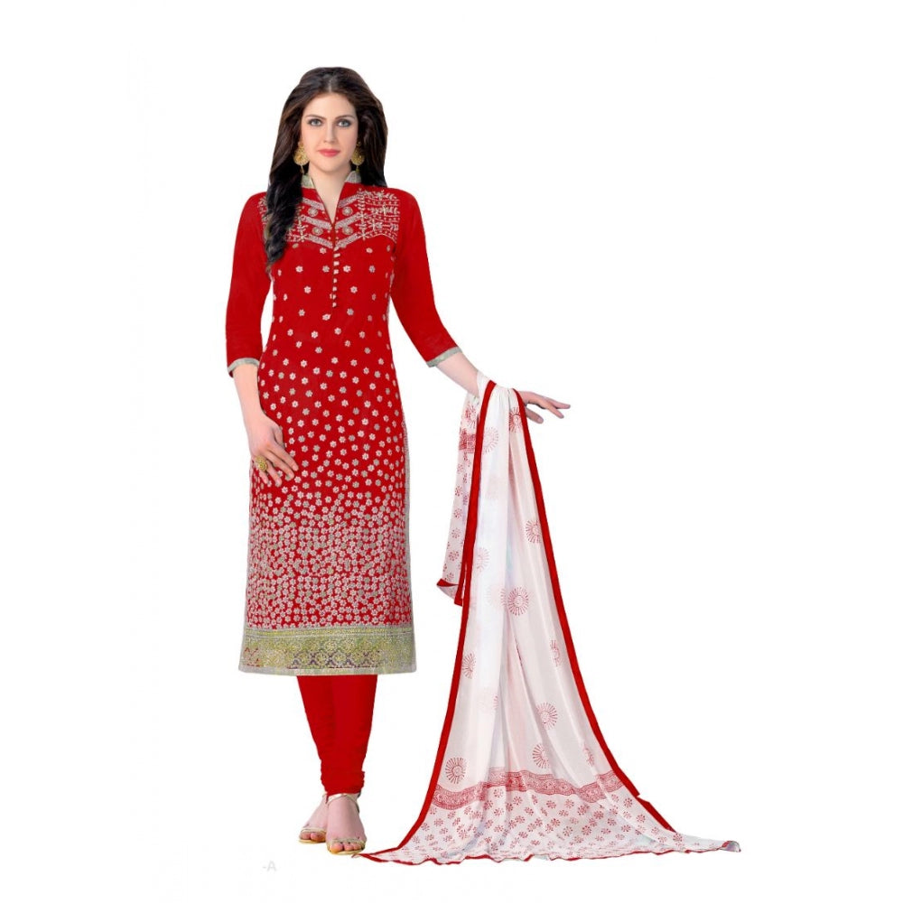 Cotton Unstitched Salwar-Suit Material With Dupatta