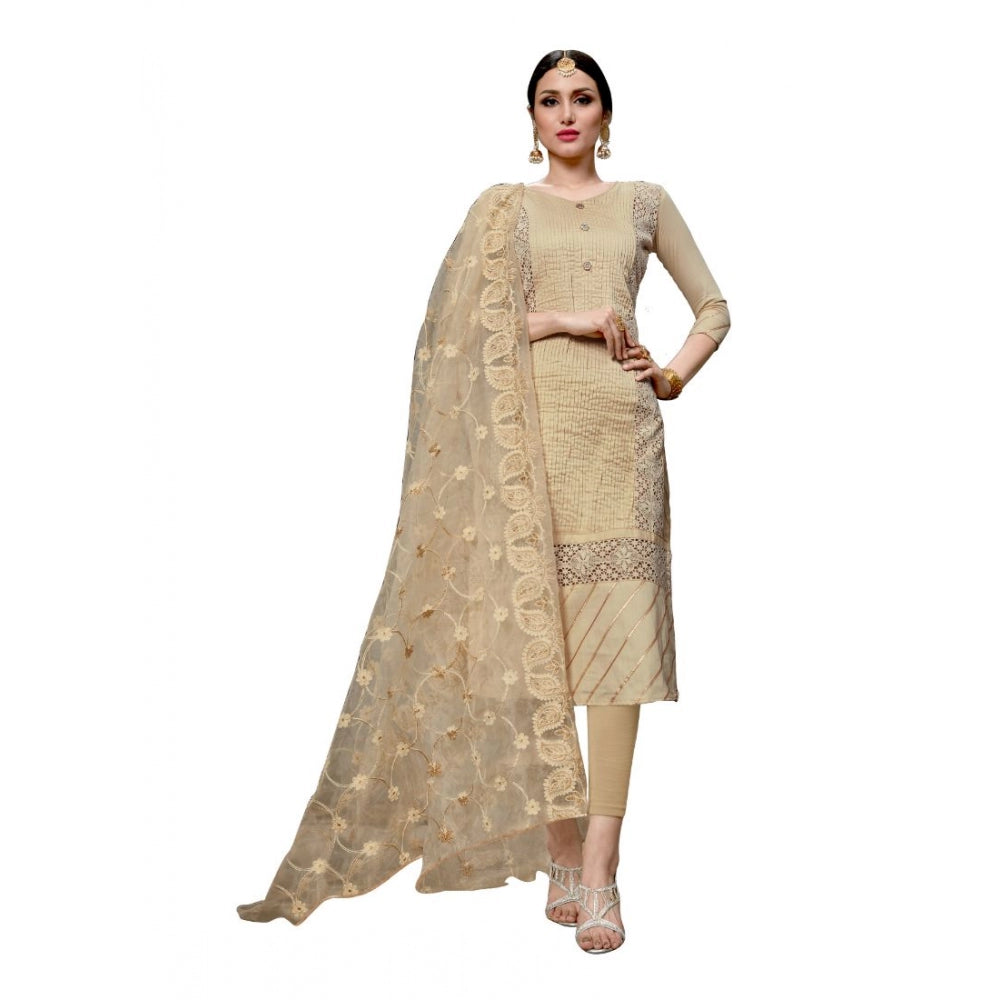 Cotton Unstitched Salwar-Suit Material With Dupatta