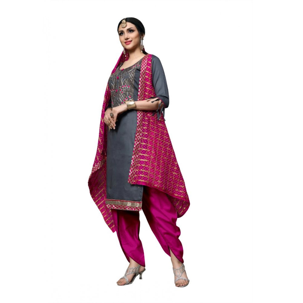 Cotton Unstitched Salwar-Suit Material With Dupatta