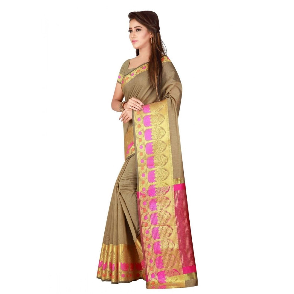 Ranili Cotton Saree With Blouse