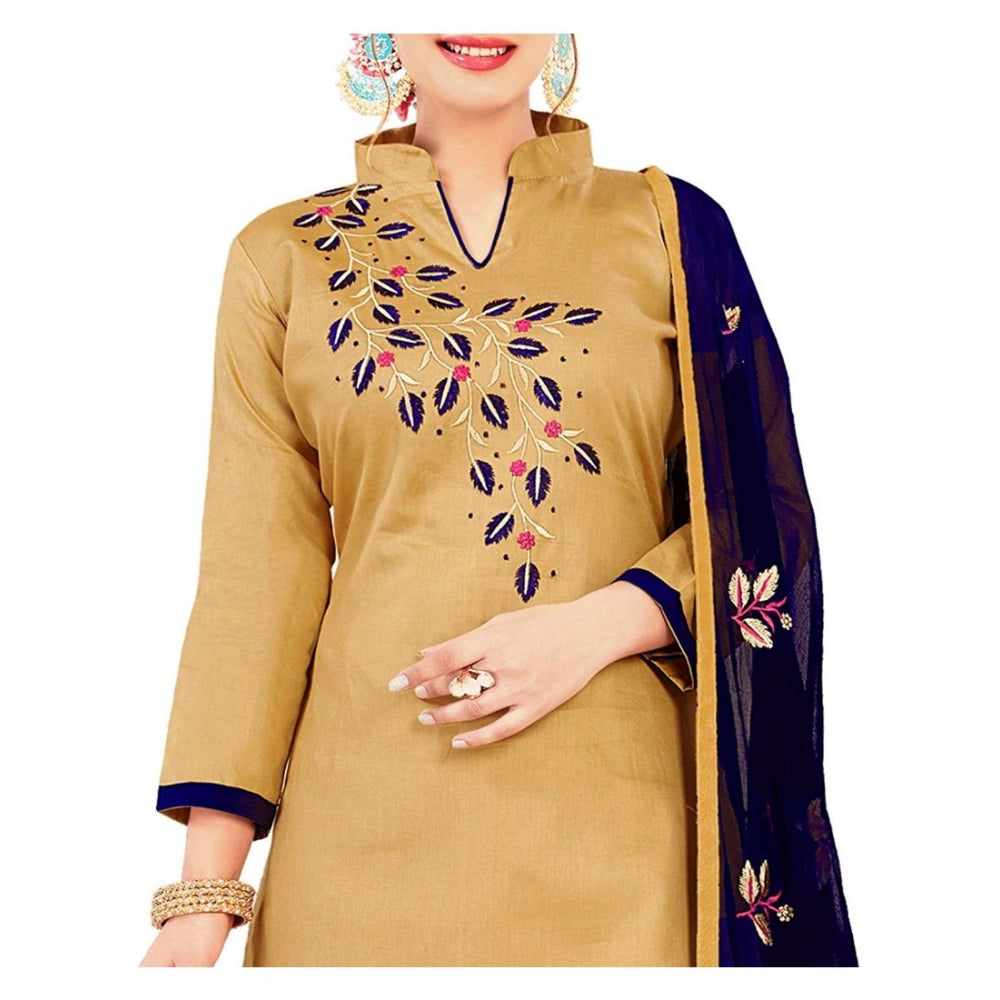 Glaze Cotton Unstitched Salwar-Suit Material With Dupatta