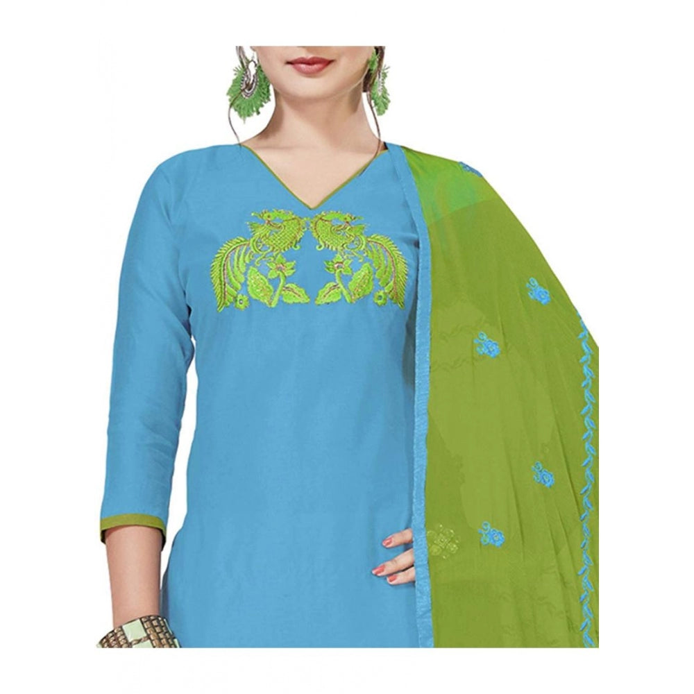 Modal Silk Unstitched Salwar-Suit Material With Dupatta