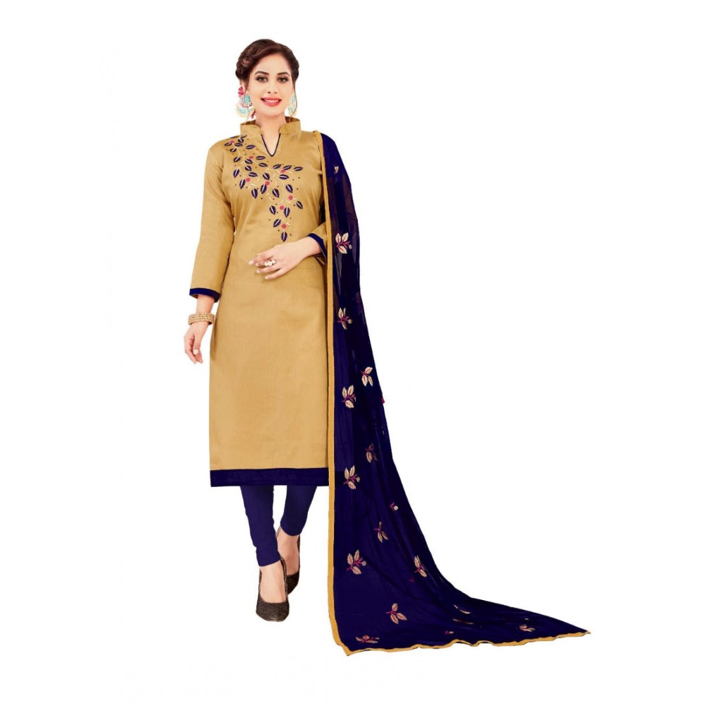 Glaze Cotton Unstitched Salwar-Suit Material With Dupatta