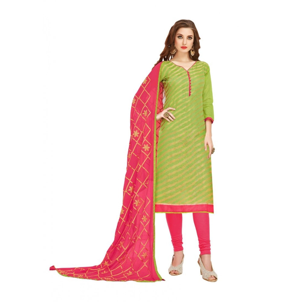 Banarasi Jacquard Unstitched Salwar-Suit Material With Dupatta