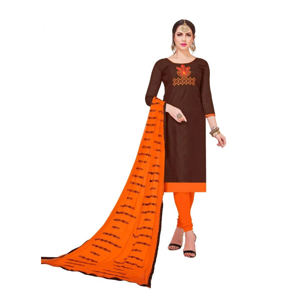 Modal Silk Unstitched Salwar-Suit Material With Dupatta