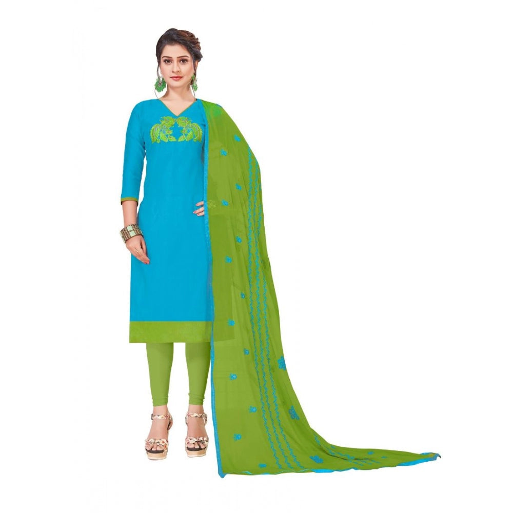 Modal Silk Unstitched Salwar-Suit Material With Dupatta