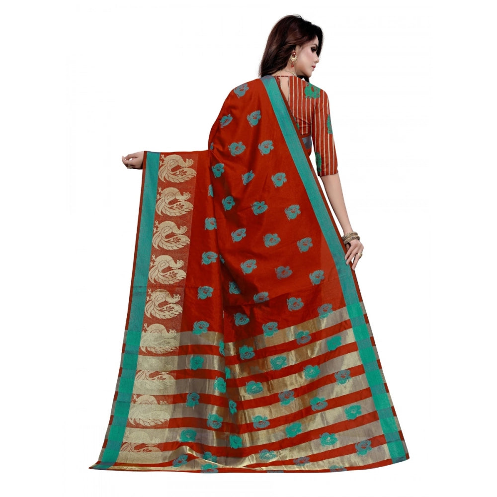 Ranili Art Silk, Jacqaurd Saree With Blouse