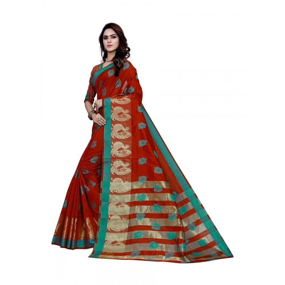 Ranili Art Silk, Jacqaurd Saree With Blouse