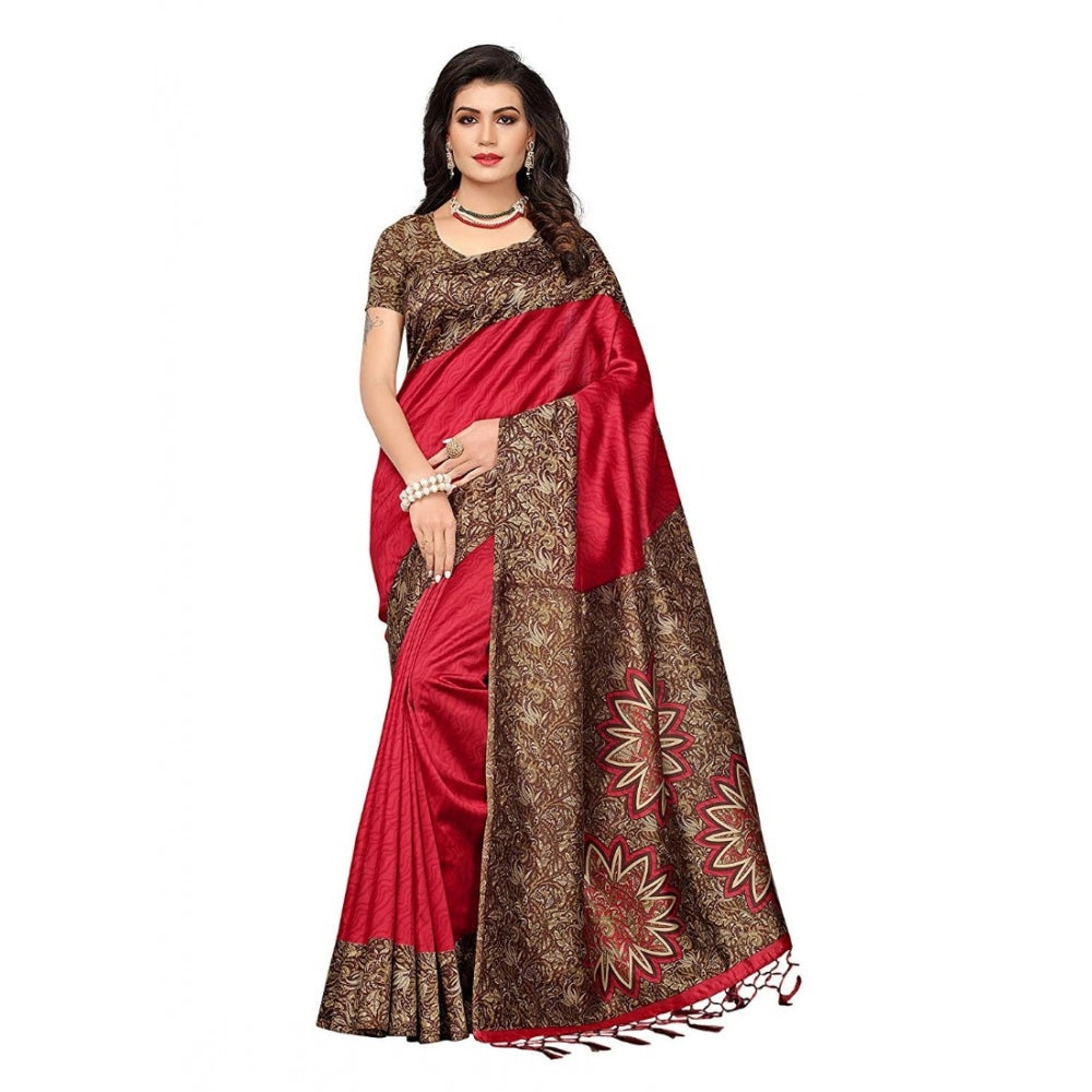 Art Silk Saree With Blouse