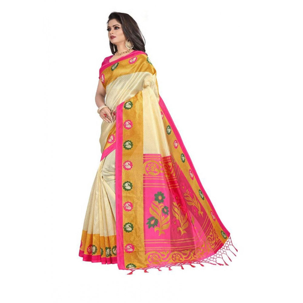 Art Silk Saree With Blouse