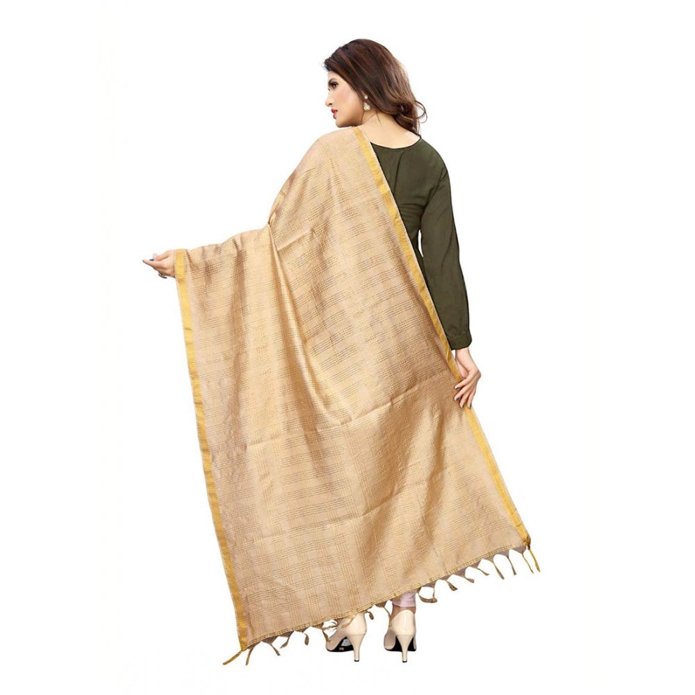 Cotton Jari Woven Work Dupatta