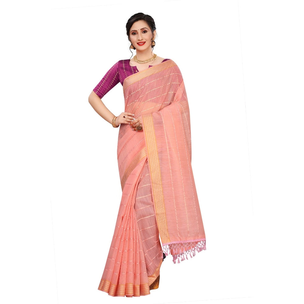 Cotton Saree With Blouse