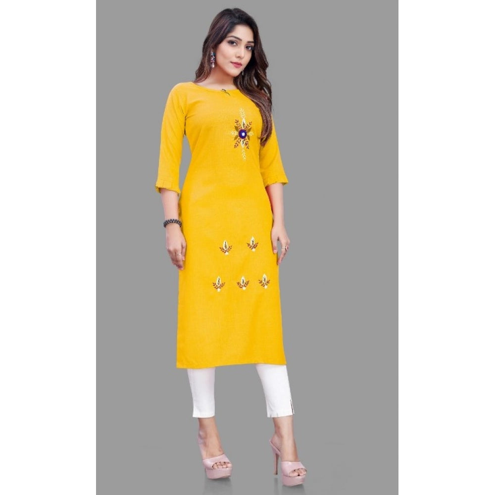 Cotton Slub Straight Kurti