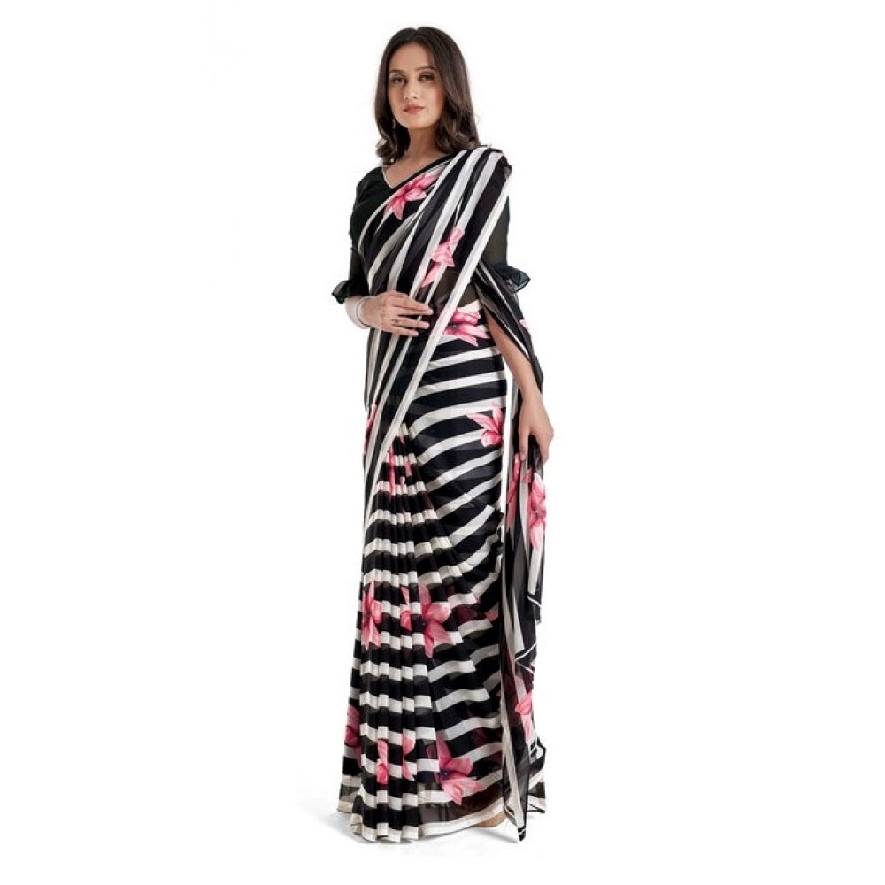 Georgette Saree With Blouse