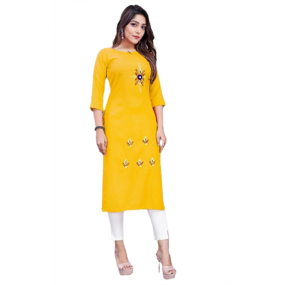 Cotton Slub Straight Kurti