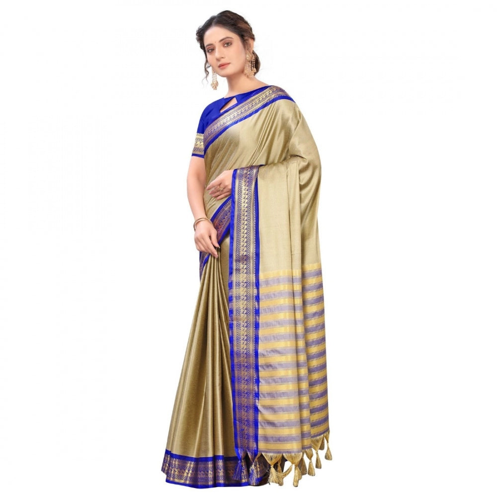 Cotton Silk  Saree With Blouse