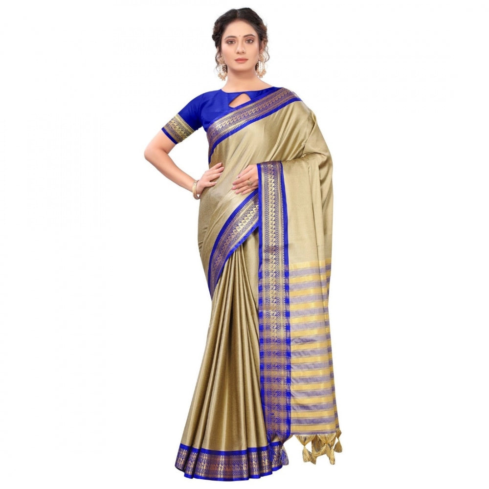 Cotton Silk  Saree With Blouse