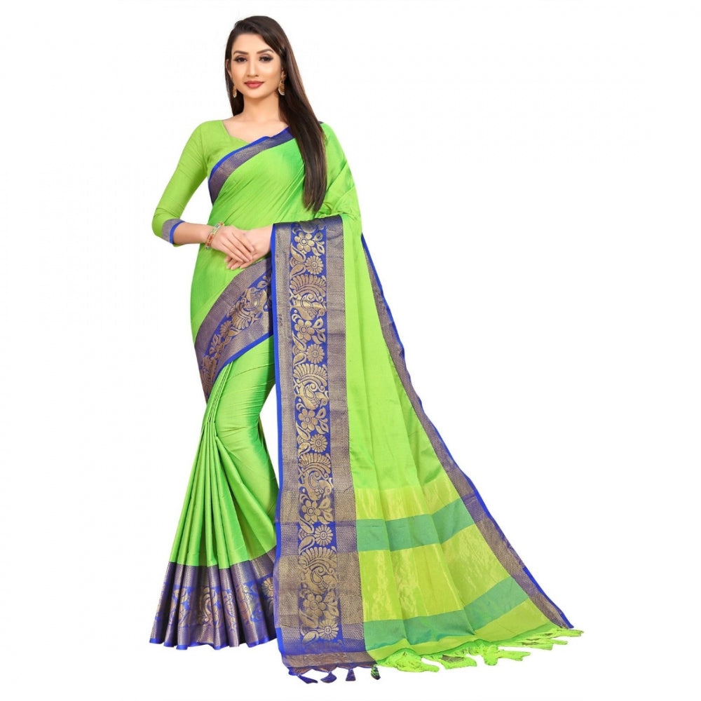 Cotton Silk  Saree With Blouse