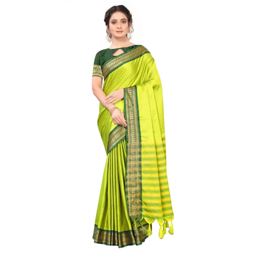 Cotton Silk  Saree With Blouse