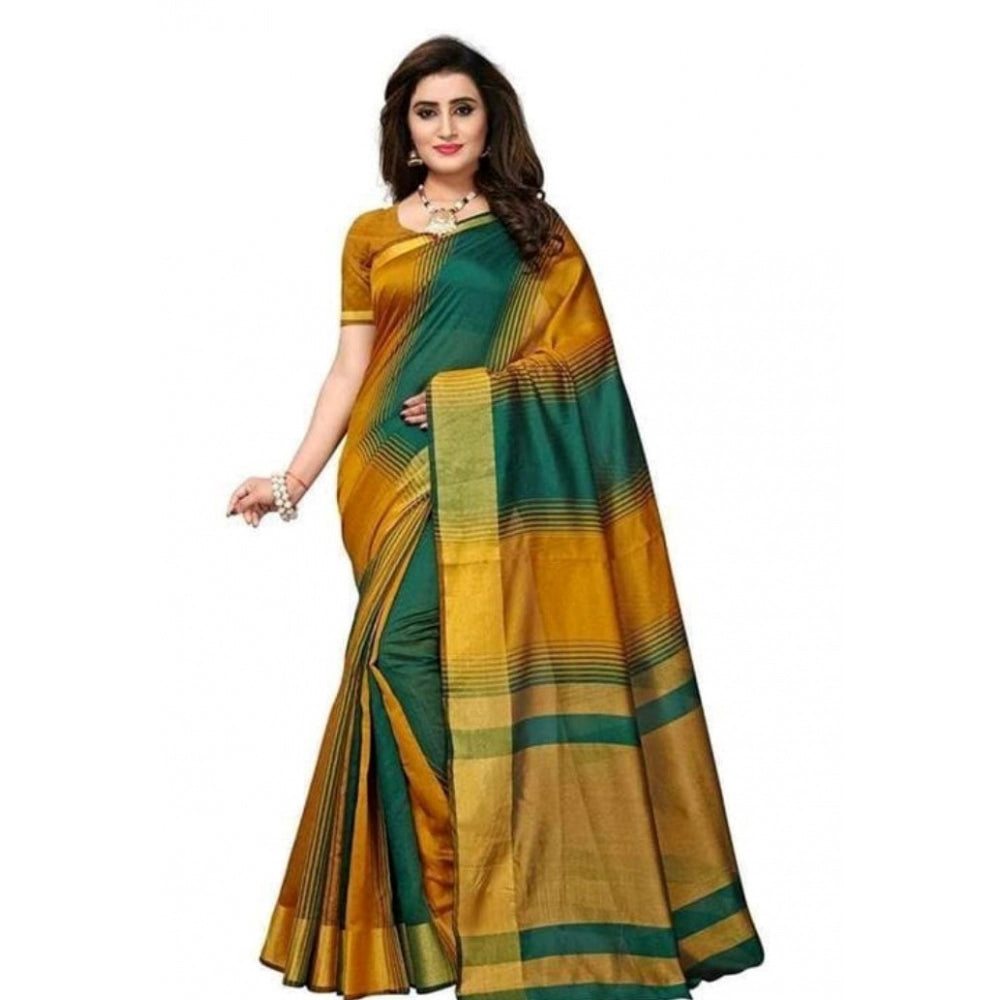 Cotton Silk Saree With Blouse