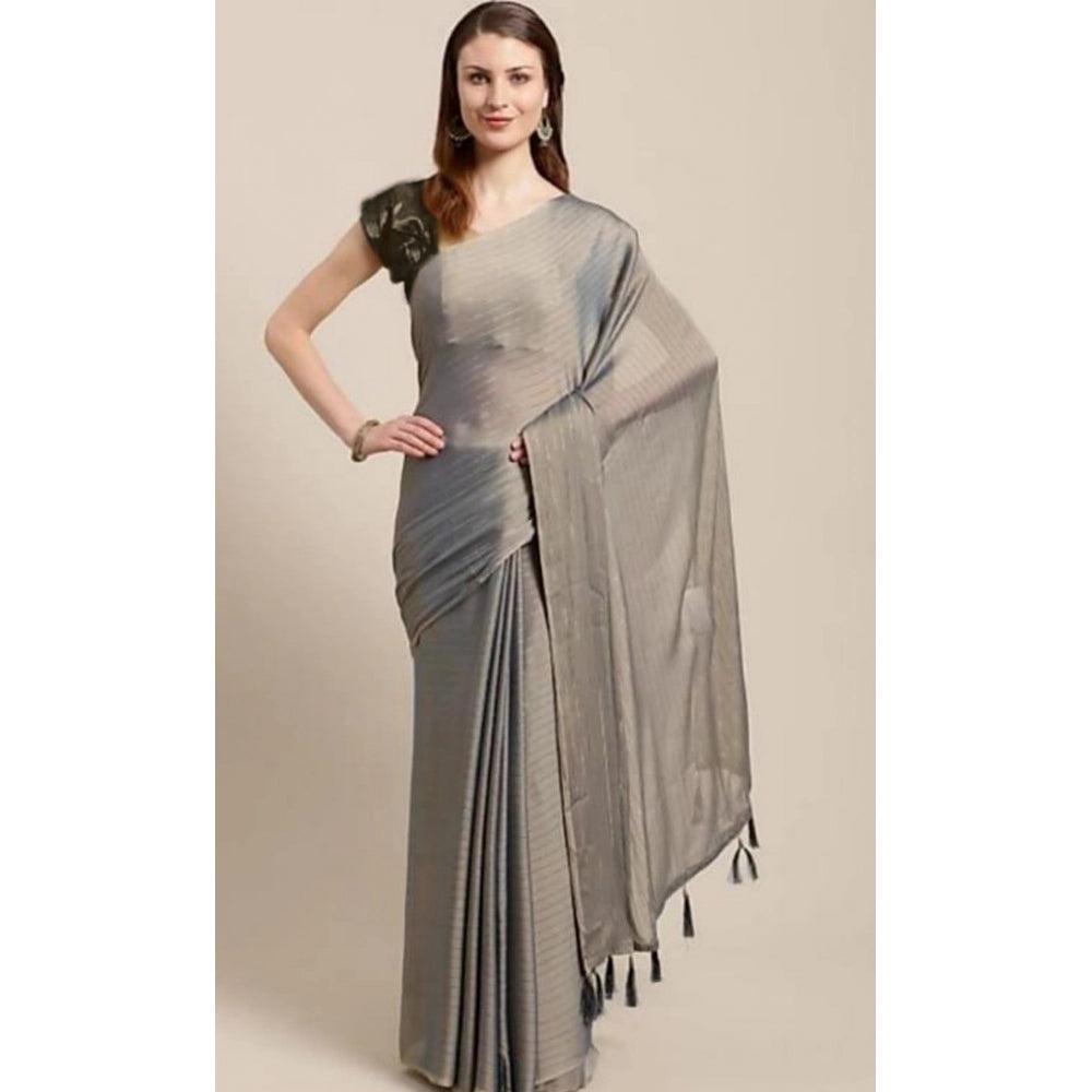 Cotton Silk Saree With Blouse