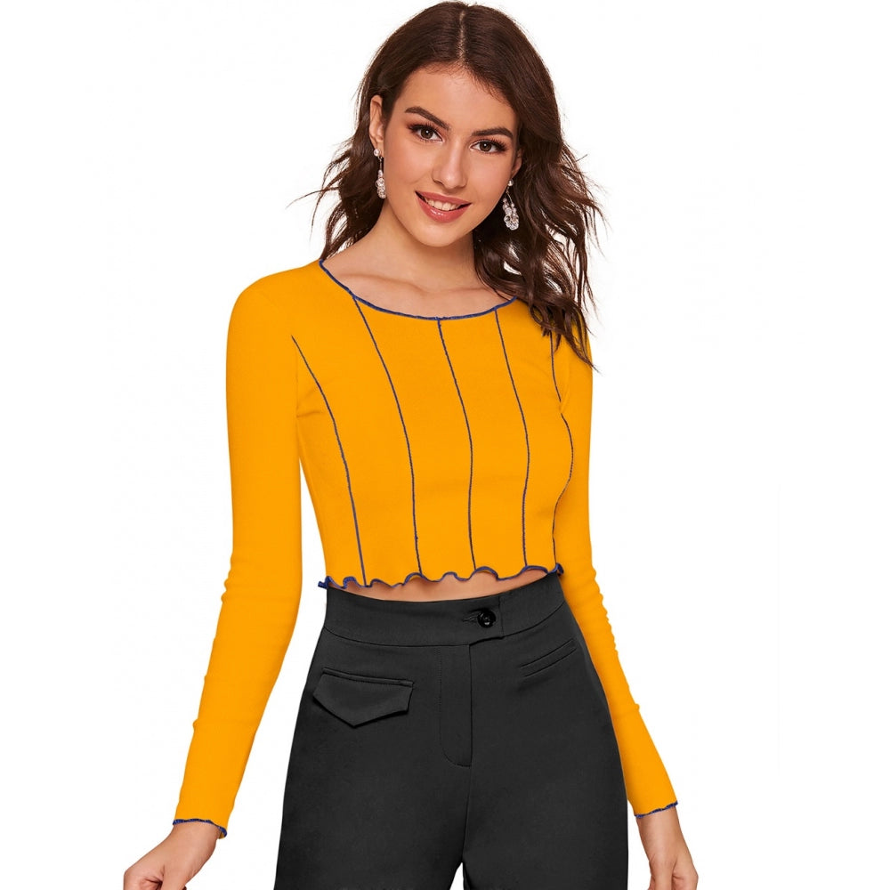 Western Wear Hosiery Crop Top