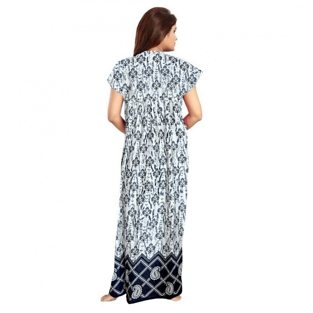 Cotton Printed Maxi Nighty