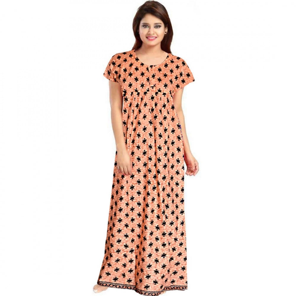 Cotton Printed Maxi Nighty