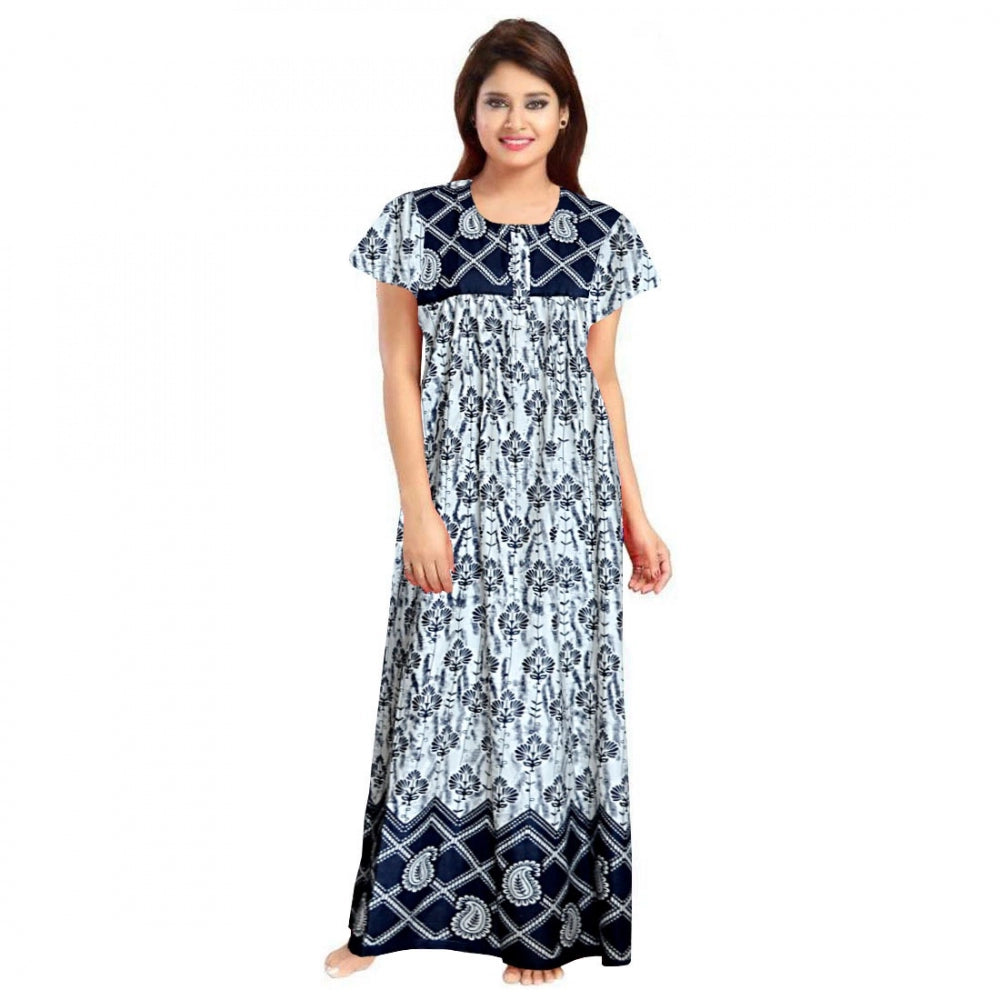 Cotton Printed Maxi Nighty