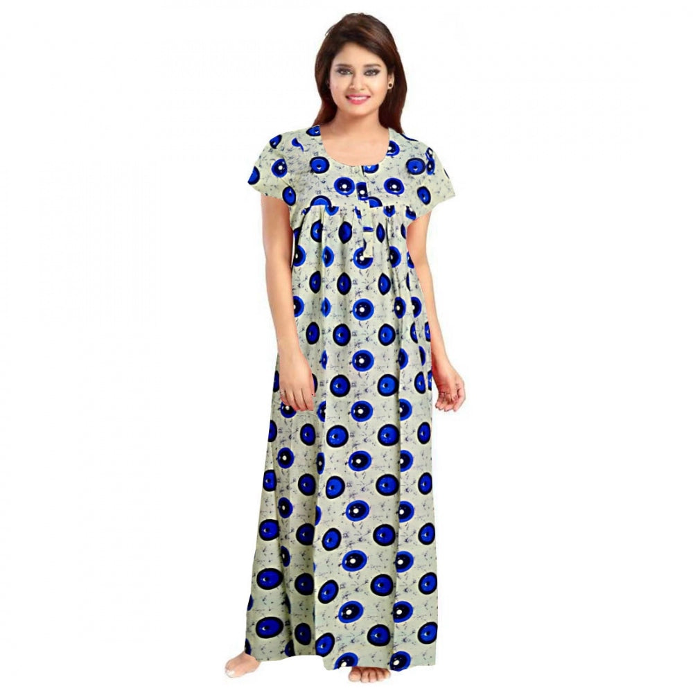 Cotton Printed Maxi Nighty