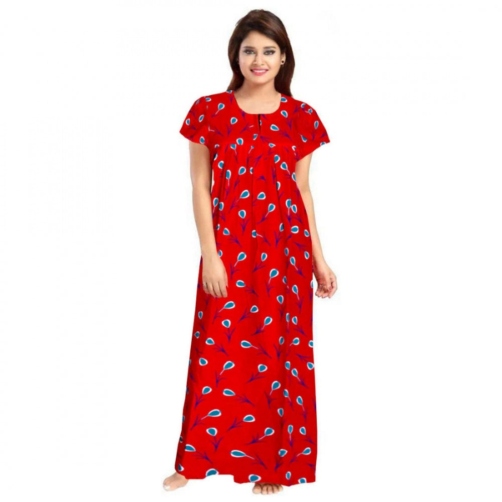 Cotton Printed Maxi Nighty