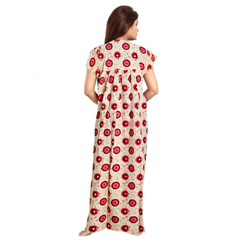 Cotton Printed Maxi Nighty