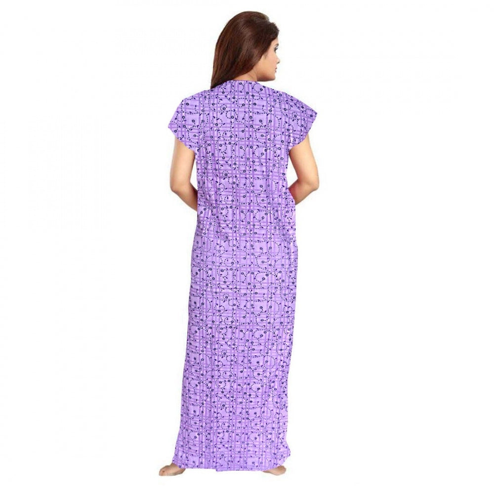 Cotton Printed Maxi Nighty