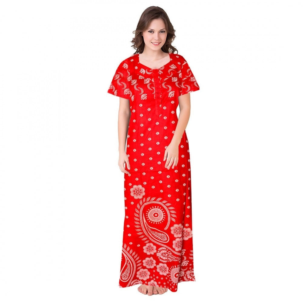 Cotton Printed Maxi Nighty