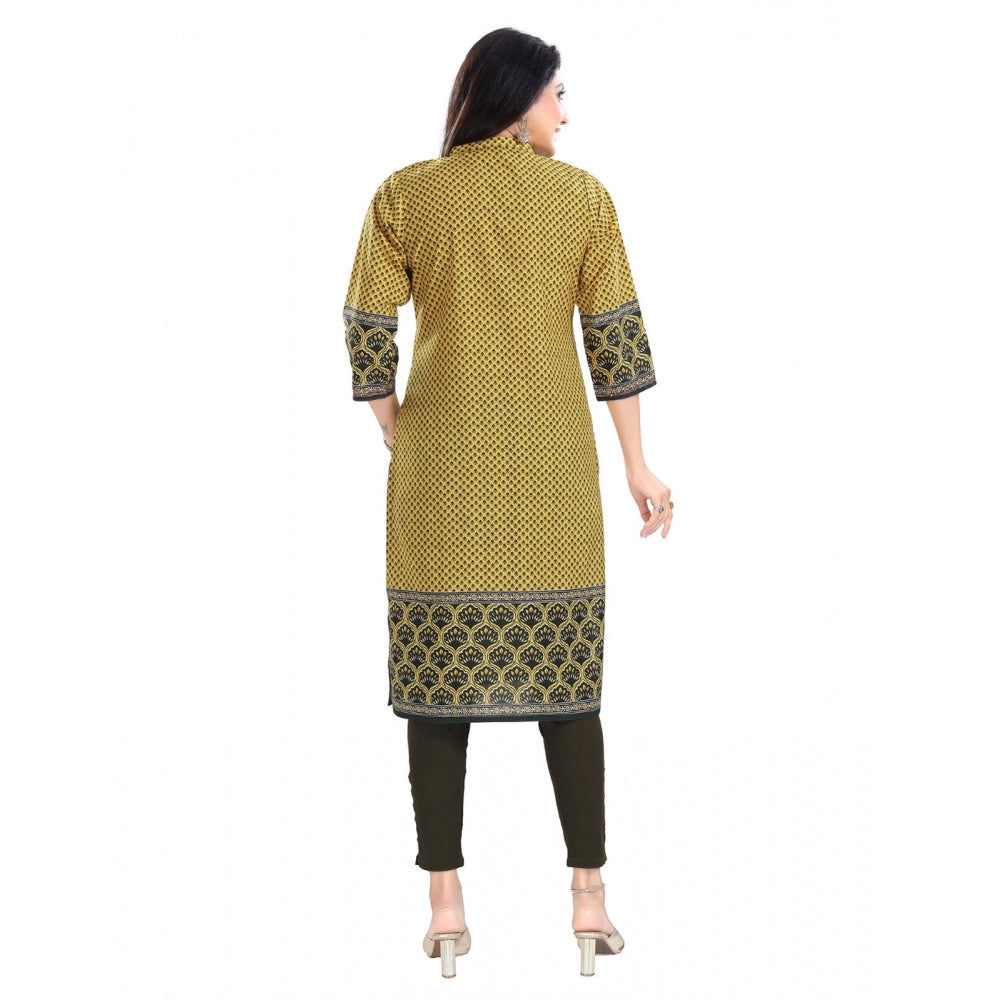 3/4th Sleeve Cotton Blend Tunic Long Kurti