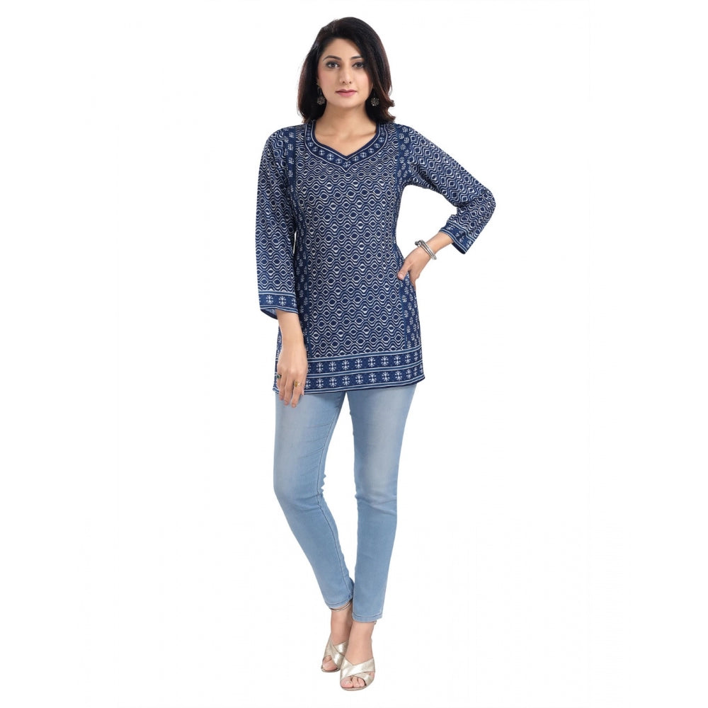 3/4th Sleeve Summer Cool Tunic Short Top