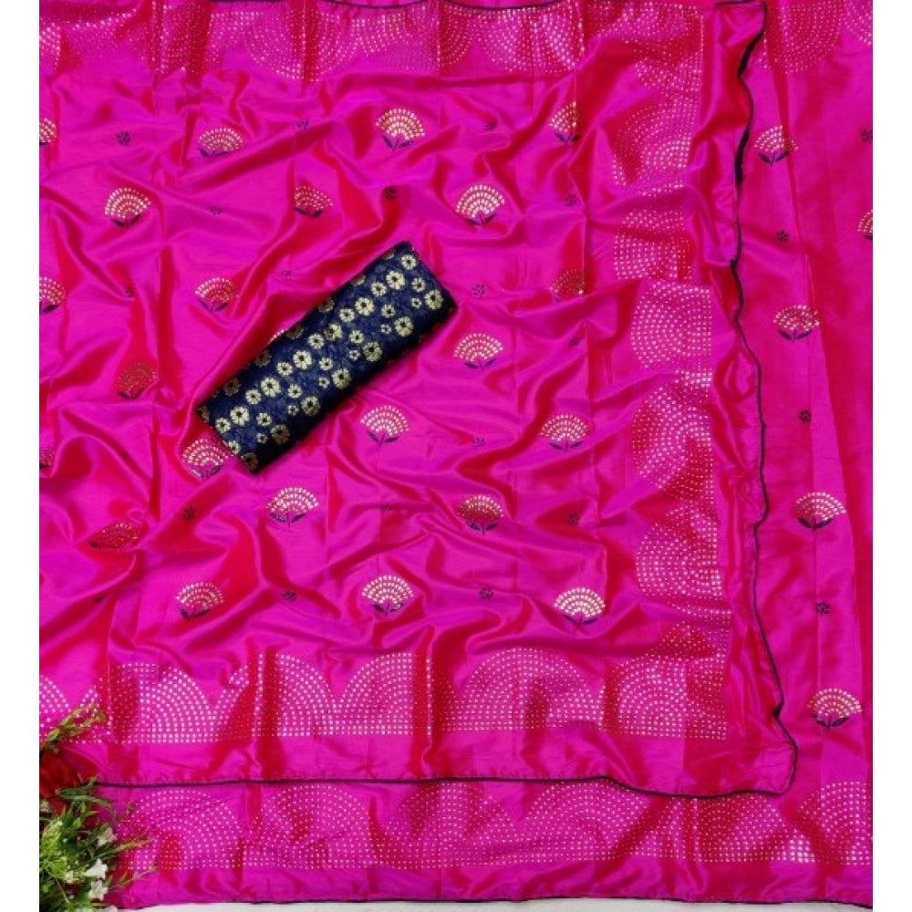 Sana Silk Stone Work Embellished Printed Sarees