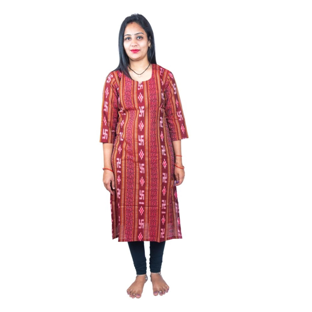 Sambalpuri Certified Handloom Pure Cotton Straight Kurti