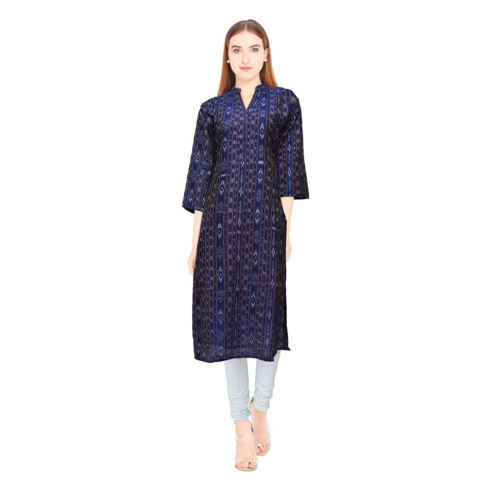 Sambalpuri Certified Handloom Chiffon Straight Kurti