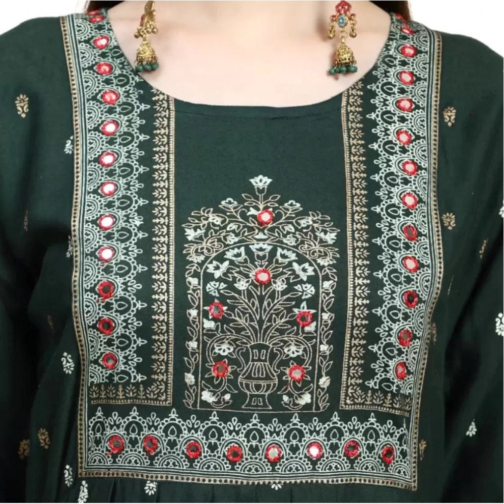 Printed Embroidery Kurti