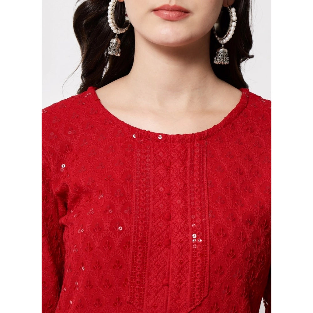 Embroidery With Sequence Kurti