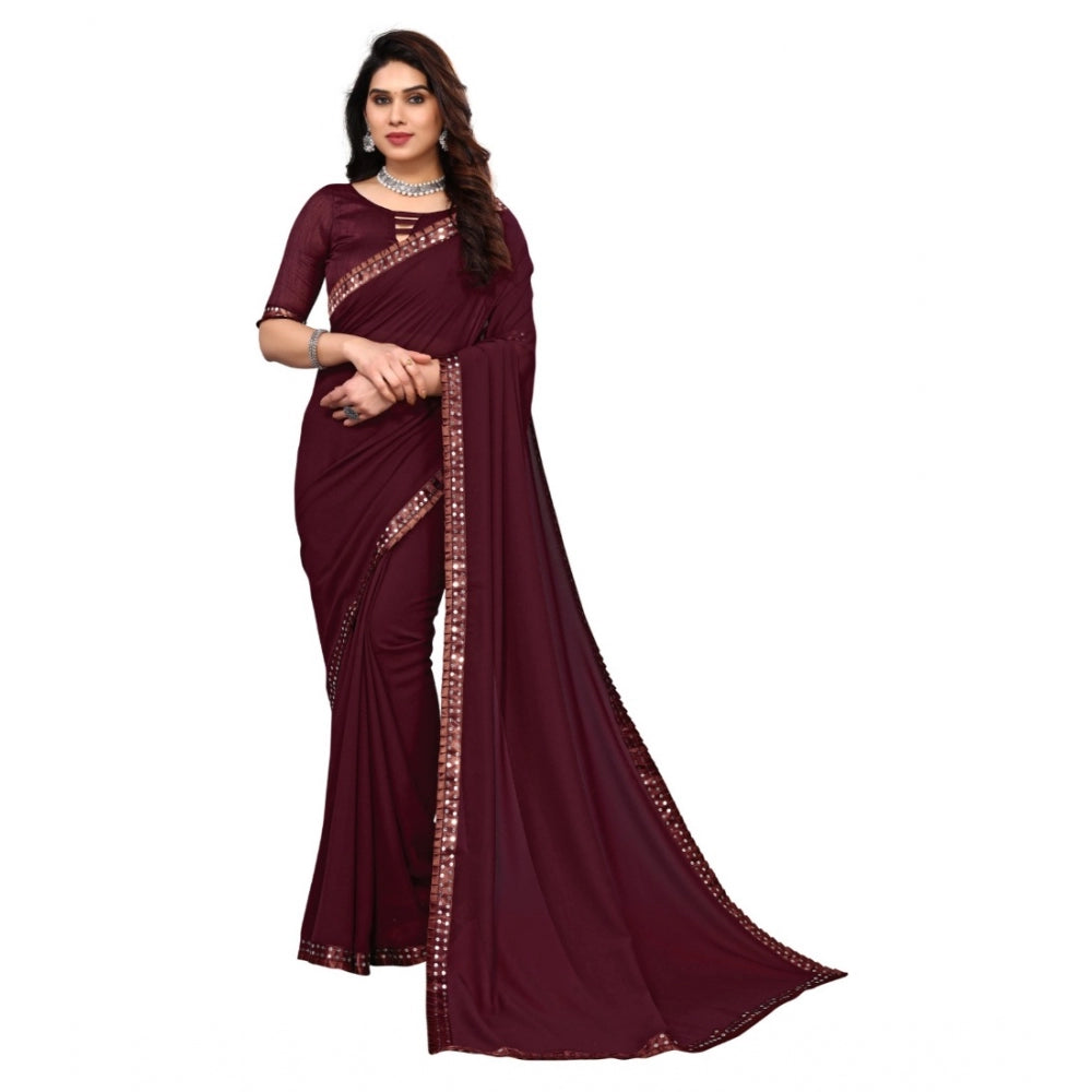 Embellished Dyed Printed Bollywood Georgette Saree With Blouse