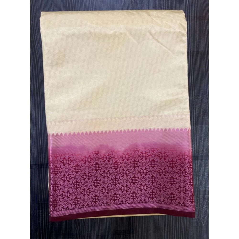 Kanjivaram Silk Saree With Unstitched Blouse Piece