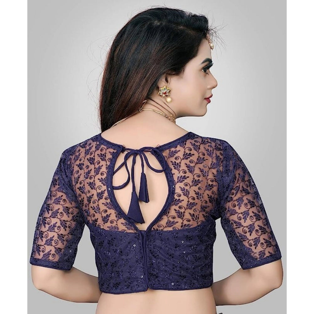 Half Sleeve Net Readymade Blouse