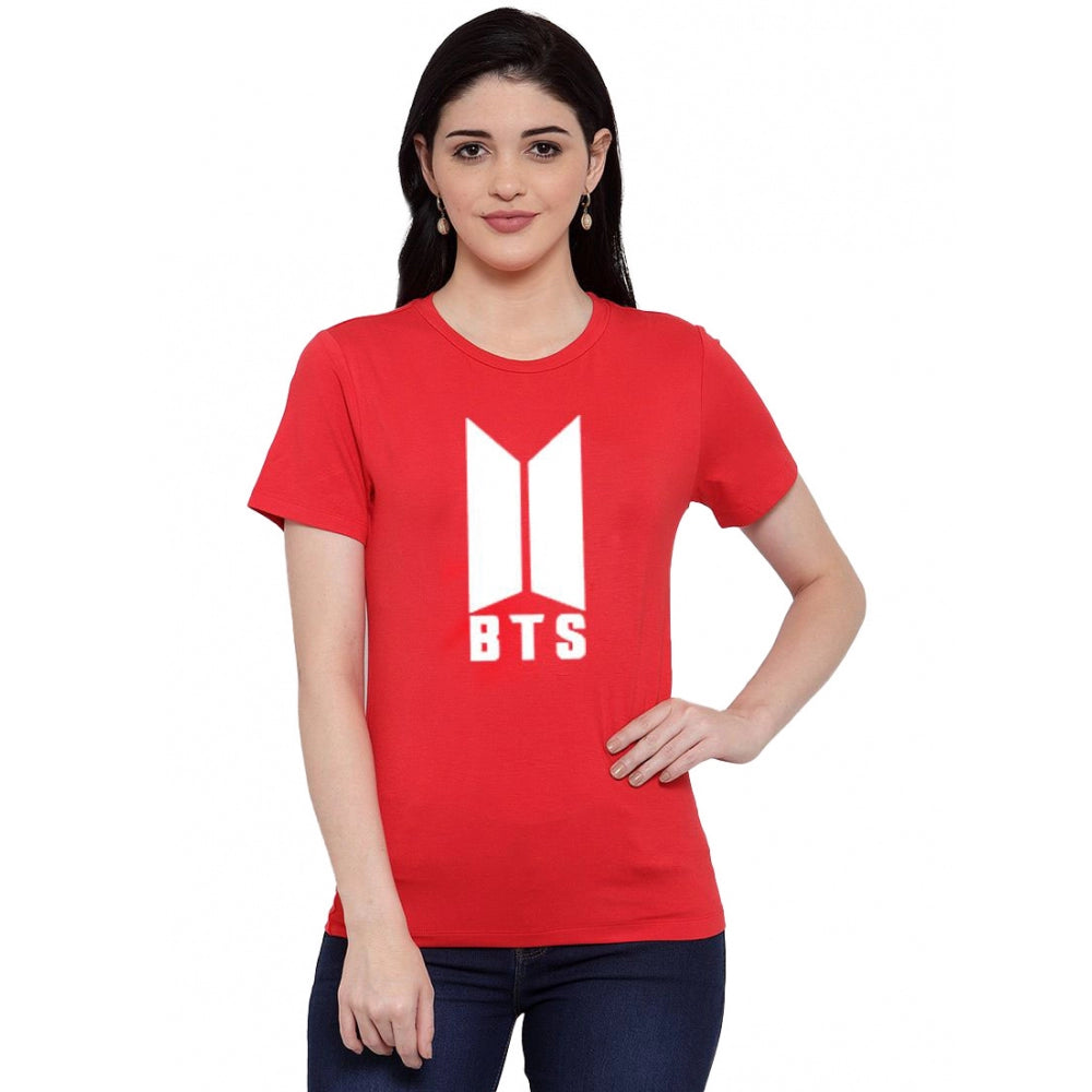 Cotton Blend Bts Print Printed T-Shirt