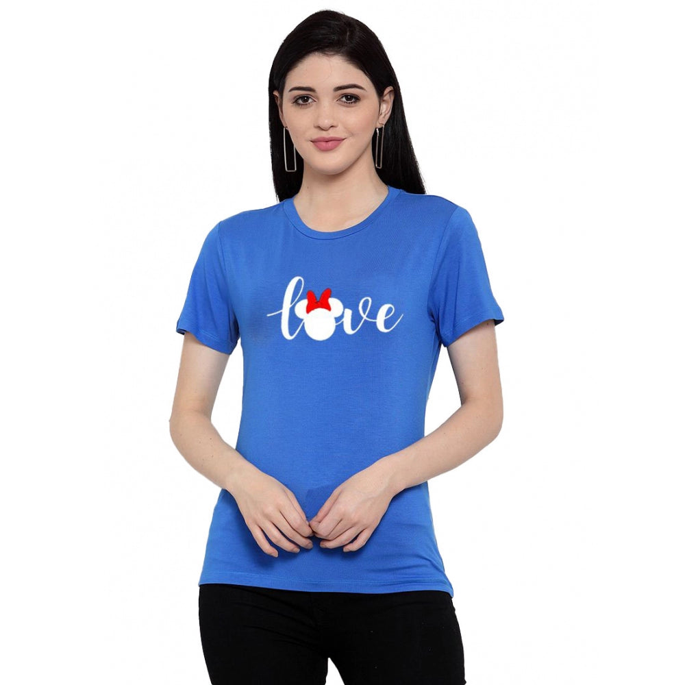 Cotton Blend Love Printed T-Shirt