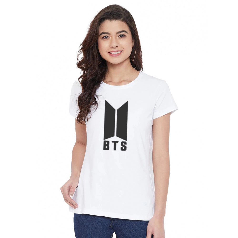 Cotton Blend Bts Print Printed T-Shirt